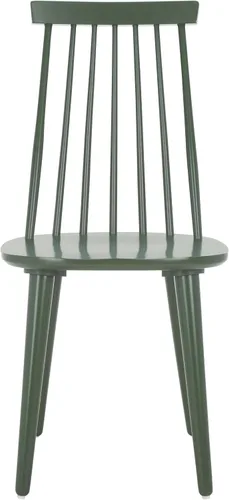 Vista 5 de SAFAVIEH Furniture - Juego de 2 sillas auxiliares Burris - Gris - Madera maciza - Diseño moderno de línea limpia - Ideal para comedor, cocina, sala