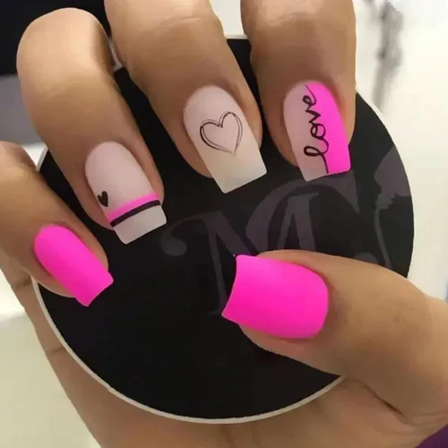 Vista 11 de 24 uñas postizas cortas, cuadradas, punta francesa blanca, pegamento, uñas postizas acrílicas con diseño de diamantes de imitación, uñas adhesivas