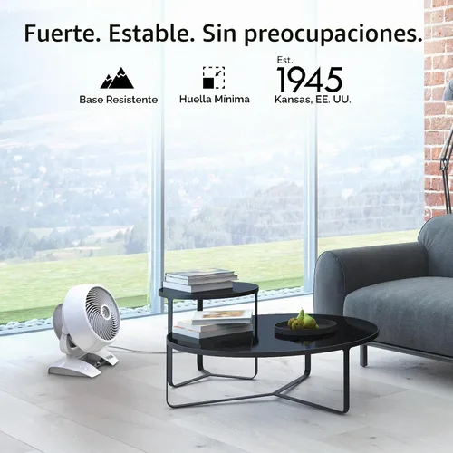 Vista 6 de Vornado 6303DC Ventilador circulador de aire mediano inteligente eléctrico con control de velocidad variable