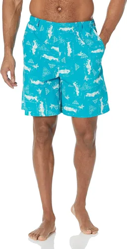Vista 15 de Columbia Super Backcast - Pantalón corto de agua para hombre Impresión de tinte negro