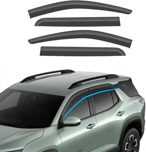 Vista 23 de Protector de lluvia adhesivo compatible con Toyota RAV4 2019-2025, protector de parabrisas de policarbonato, deflector de viento para ventana