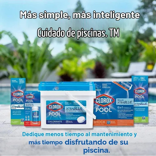 Vista 6 de Clarificador de agua super de spa y alberca Clorox, 1 cuarto de galón 58032CLX