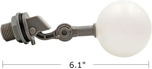 Vista 5 de Válvula de flotador de 1/2 o 3/4 con brazo ajustable llenado automático para fuentes de tanque de agua de ganado (1/2 pulgada) Easy to Adjust