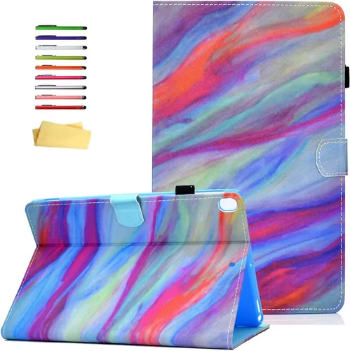 Vista 25 de Funda para iPad de 6ª/5ª generación de 9.7 pulgadas 2018/2017, para iPad Air 2/Air 1 con soporte, soporte para lápices, bolsillo