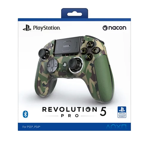 Vista 10 de NACON Revolution 5 Pro Officially Licensed PlayStation Wireless Gaming Controller for PS5 / PS4 / PC - Hall Effect, Trigger Stops, Mappable Buttons