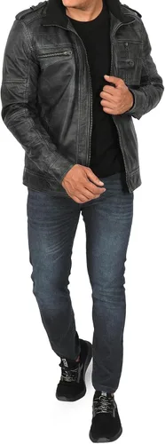 Vista 11 de Blingsoul Real Lambskin Leather Jacket Men - Chaquetas de cuero para Hombres
