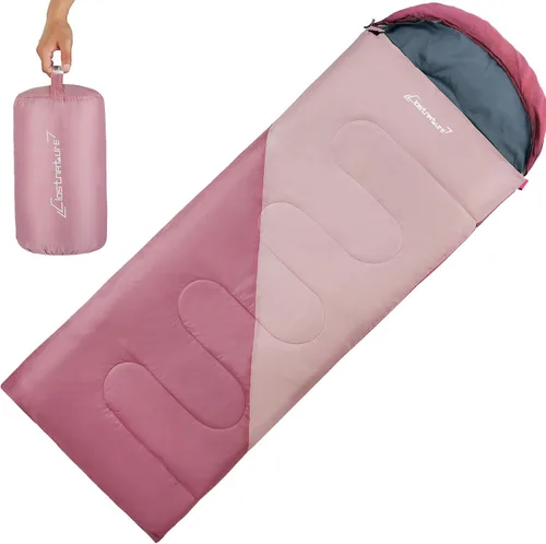 Vista 10 de Clostnature - Saco de dormir para adultos y niños - Saco de dormir ligero para camping para niñas, niños, jóvenes, saco de dormir ultraligero