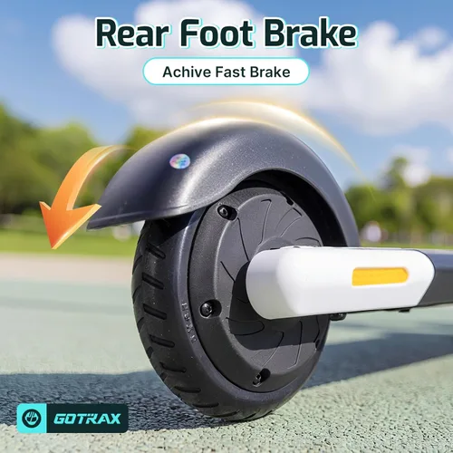 Vista 5 de Gotrax Electric Scooter for Kids 6-12, Max 3.75 Mile & 7.5Mph,Thumb Control Negro