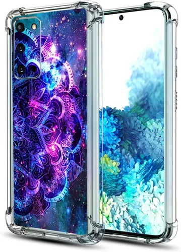 Vista 14 de Funda para Galaxy S20 FE 5G, protección contra caídas de flores de mariposa azul, a prueba de golpes, carcasa protectora de cuerpo completo