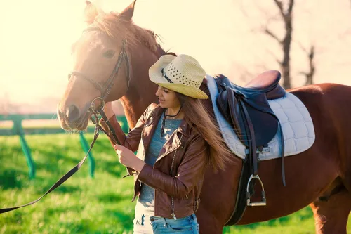 Vista 6 de Retro Rodeo Wild Cowboy Hat - Sombrero de vaquero unisex del oeste para hombre y mujer