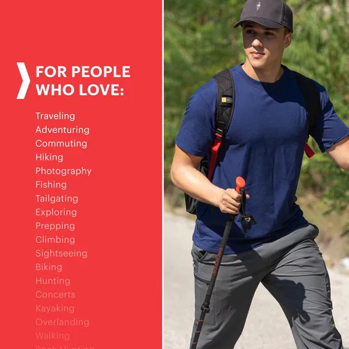 Vista 3 de SCOTTeVEST Action Adventure - Pantalones de viaje para hombre, 17 bolsillos ocultos, ropa exterior transpirable repelente al agua para jugar al golf