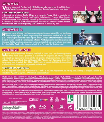 Vista 2 de Grease - Colección 3 películas - BD