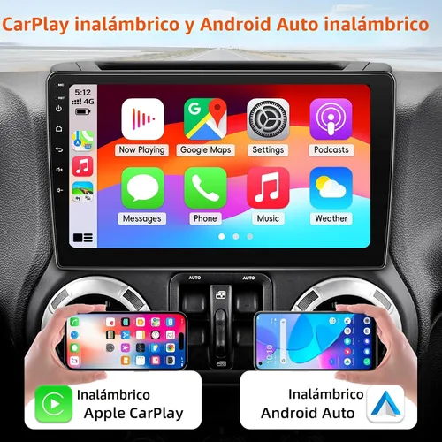 Vista 3 de Estéreo de radio de coche para Jeep Wrangler JK 2007-2018 con cámara