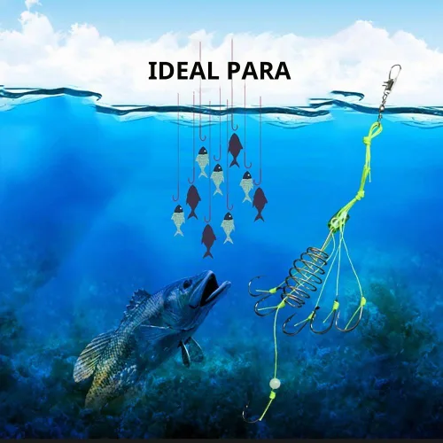 Vista 7 de Dyxssm Comedero de pesca de carpa con alimentador de carpa de primavera de pesca (paquete de 4)
