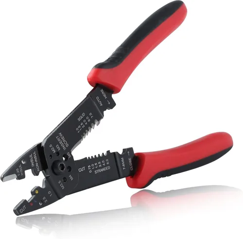 Vista 9 de SPEEDWOX Pelacables automático 3 en 1, herramienta de prensado de corte de pelado de cables, herramienta de prensado de cables universal de mano