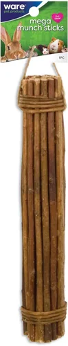 Vista 5 de Ware Manufacturing Palitos de sauce natural Mega Munch Sticks para mascotas pequeñas