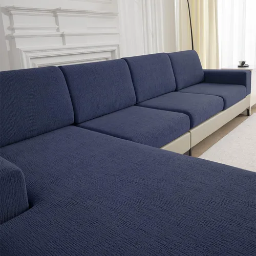 Vista 21 de Fundas de Cojines para Sofá Fundas para Sofás Seccionales Elásticas Lavables Suaves Fundas de Cojines de Asiento Protector de Muebles Fundas