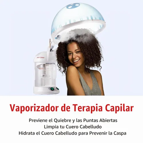 Vista 4 de Terapia de vapor Red Pro para cabello y cara, 2 en 1.