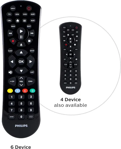 Vista 5 de Control remoto Philips universal, para Samsung 6 dispositivos Negro