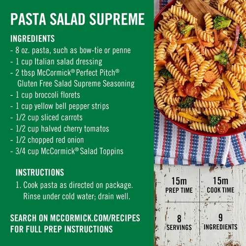 Vista 7 de Condimento McCormick Perfect Pinch para Ensalada Supreme, 4.34 oz