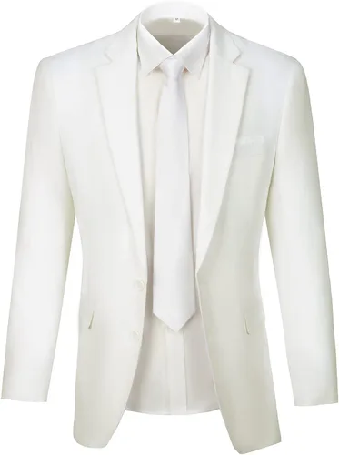 Vista 5 de Furuyal Traje de lino de 3 piezas vintage retro para boda, trajes de graduación, chaqueta ajustada, chaqueta de esmoquin para novio