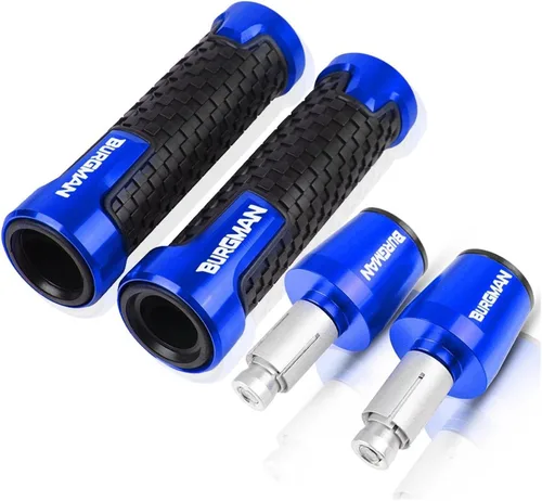 Vista 10 de Manillar CNC de motocicleta empuñaduras de 0.866 in extremos de barra de mango tapón para Suzuki AN200 AN250 AN400 AN650 Burgman an 125 250 400 650