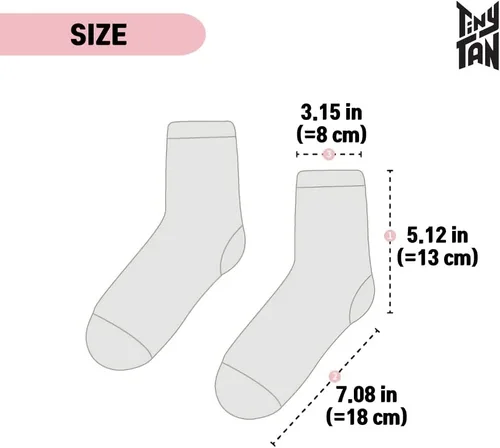 Vista 3 de KPOP Merchandise - Calcetines con licencia oficial de K-POP Merch para niñas y mujeres