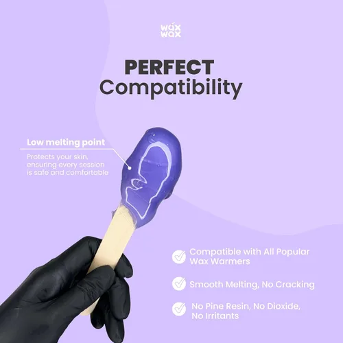 Vista 4 de Wax Wax Cuentas de cera dura de orquídea, cera facial para piel ultra sensible, sin colofonia, hipoalergénica, sin tiras, cuentas de cera de bajo