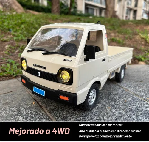 Vista 5 de HLSFWDRIVE WPL D14 RC Kei Truck 4x4 Control remoto Drift Car escala 1/10