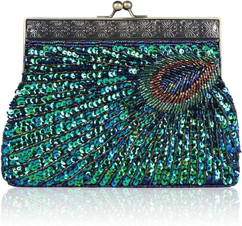Vista 3 de RARITYUS Bolso de noche para mujer con forma de rosa de satén sedoso con elegante asa de metal para fiesta, boda