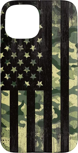 Vista 6 de iPhone 16 American Flag Camo Camouflage Black Patriotic Pride Case