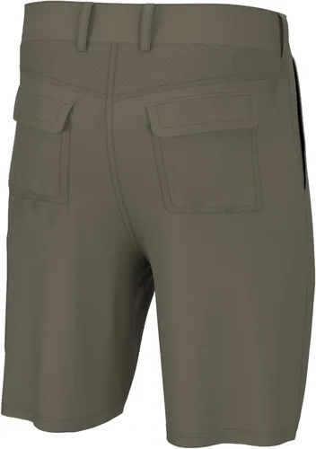 Vista 2 de HUK Pantalones cortos de pesca Next Level de 10.5 pulgadas para hombre de secado rápido