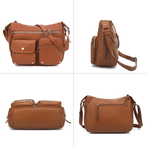 Vista 6 de Scarleton bolsa de hombro con múltiples bolsillos H1407