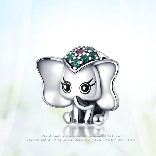 Vista 5 de TINSLO design animal style charm is suitable for Pandoras female bracelets 925 sterling silver suspension pendants and CZ stones women DIY jewelry