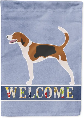 Vista 93 de Caroline's Treasures BB8334GF AIDI Bandera de jardín para perro de montaña del Atlas, bandera de buzón azul, bandera decorativa para patio exterior