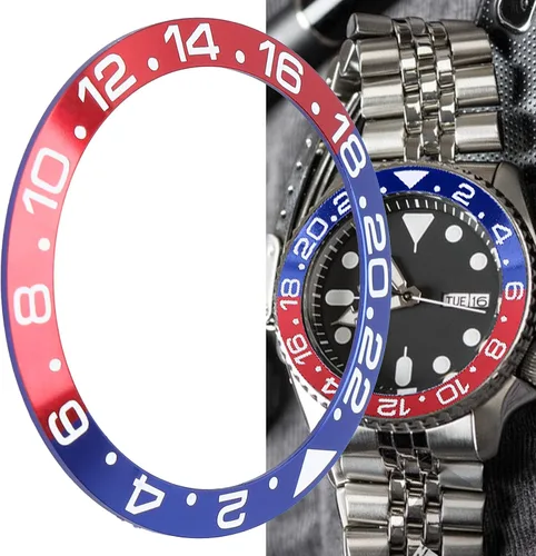Vista 8 de zjchao Inserto de bisel de reloj, anillo exterior de 1.5 pulgadas de diámetro de aluminio para reloj de pulsera, bisel de inserción de anillo