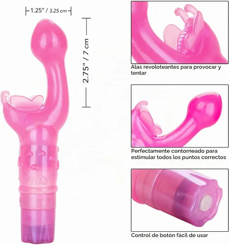 Vista 2 de California Exotics beso de mariposa, SE-0782-04-2, 1, Rosado, 1, 1