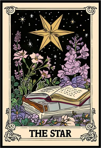 Vista 17 de Póster de libros de cartas de tarot, arte de pared, diseño de mariposa, flores botánicas, arte de pared, biblioteca, lectura, impresiones en lienzo