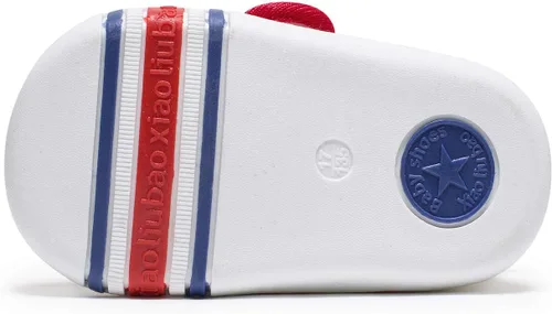 Vista 7 de HLMBB Zapatos de caminar para bebés, niñas y niños pequeños de 9, 12, 18, 24 meses, para niños y niñas, con suela de goma dura de malla transpirable