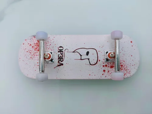 Vista 5 de Ruedas de Fingerboard Leefai Pro - Núcleo de aleación, rodamientos de giro ultra - 7,8 mm x 4,8 mm - Blancas con núcleo de aleación (Azul)