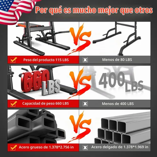 Vista 6 de HARISON Torre de potencia multifunción con banco, barra de dominadas resistente, estación de inmersión para gimnasio en casa, entrenamiento
