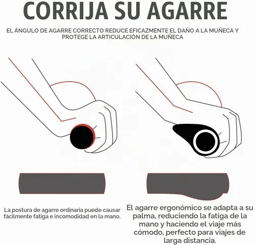 Vista 3 de CNC Agarres ergonómicos para manillar de bicicleta, agarres de silicona MTB para bicicleta de montaña/BMX. Fuego
