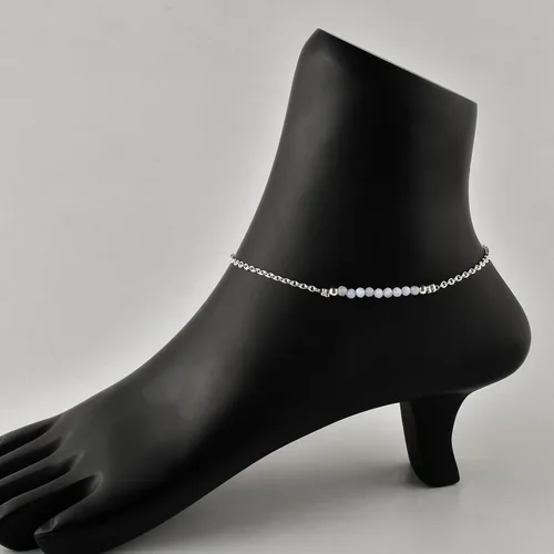 Vista 67 de YANARA Pulsera de tobillo para mujer, piedra de nacimiento natural, cuentas de piedras preciosas, tobillera delicada hecha a mano de 9 pulgadas +