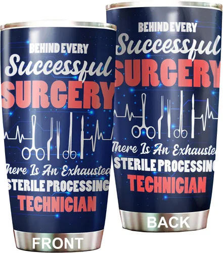 Vista 28 de Vaso estéril para técnico de procesamiento de acero inoxidable de 20 onzas, divertidos regalos tecnológicos estériles a granel para cumpleaños