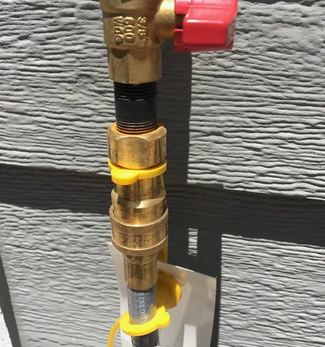 Vista 9 de CALPOSE Manguera de parrilla de gas natural de 15 pies y 1/2 pulgada de diámetro interno con enchufe macho de conexión rápida y 3/4 pulgadas