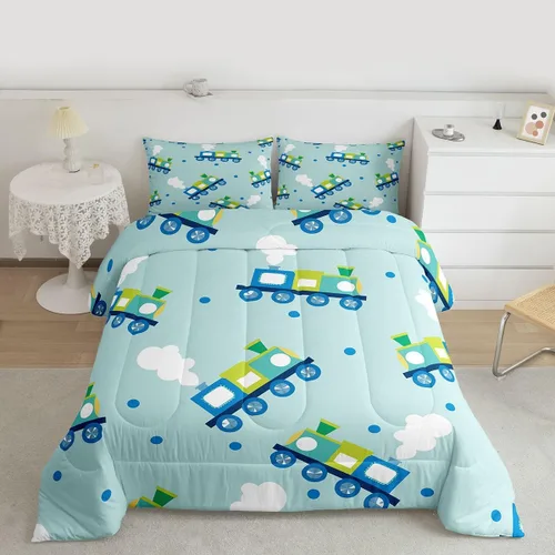Vista 23 de Feelyou Juego de ropa de cama con diseño de arco iris, juego de edredón para niños, niñas, decoración de notas musicales, edredón de microfibra