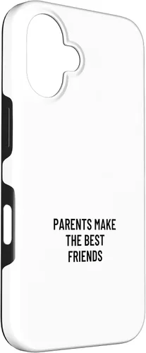 Vista 3 de iPhone 16 Parents make the best friends Case