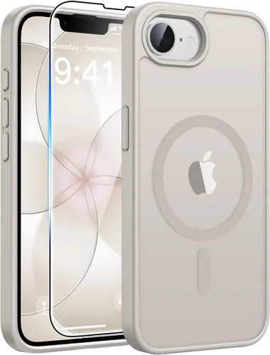 Vista 362 de FNTCASE - Funda para iPhone 16 Pro: magnética, mate, translúcida, de grado militar, protectora contra caídas, resistente, fina, duradera y a prueba