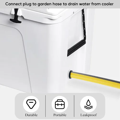 Vista 6 de Conexión de manguera de tapón de drenaje más fresco, reemplazo de enchufe enfriador compatible con enfriadores Yeti Roadie, Tundra y tanque