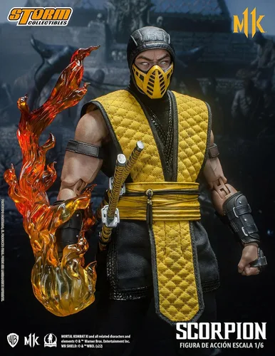 Vista 7 de Storm Collectibles - Mortal Kombat 11 - Figura de acción de Scorpion
